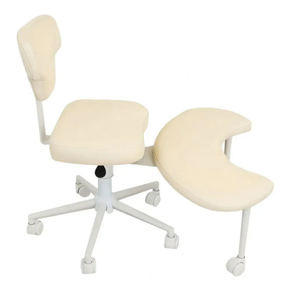 Height Adjustable Criss-Cross Desk Chair with Wheels And Lumbar Support Fidget-Friendly Office Chair for Dynamic Comfort