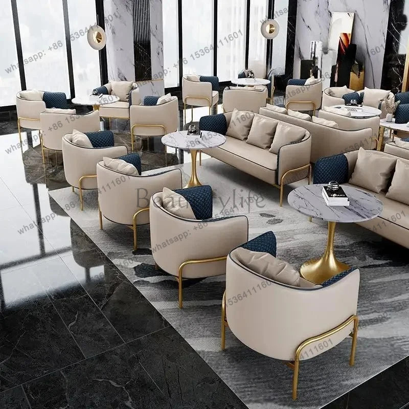 Bureau de vente table de négociation et chaise combinaison loisirs réception bureau canapé petite table ronde une table quatre chaises