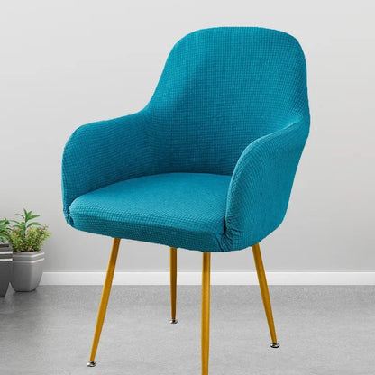 Cover Decoration Polar 1pc Seat Slipcover High Hotel Arm Wedding Chair Bar Elastic Dining Covers Armchair Adjustable Fleece Home
