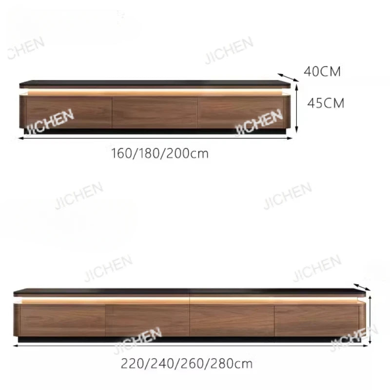 JC Storage Retro Design Tv Stand Coffee Table Lights Minimalist Floor Tv Stands Home Universal Mueble Para Televisor Furniture