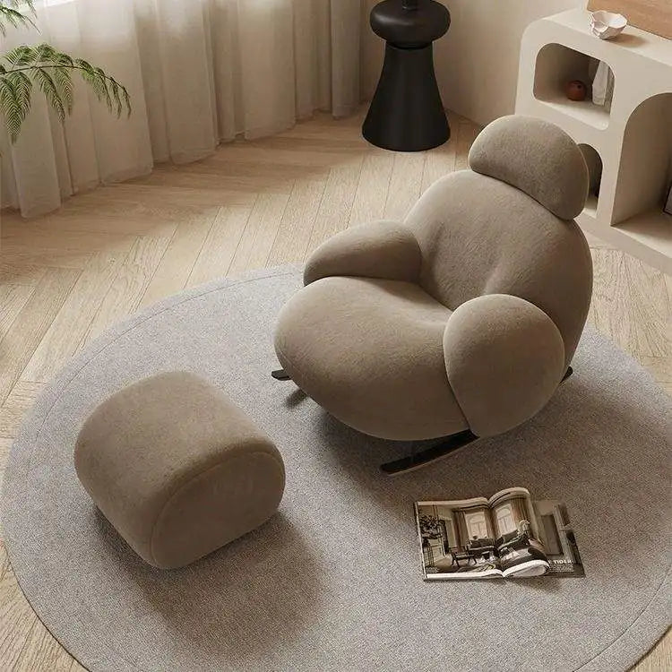 Nordic Modern Luxury Living Room Chairs Sofa Rocking Lounge Single Lazy Reclining Adult Bedroom Relax Magical Furniture