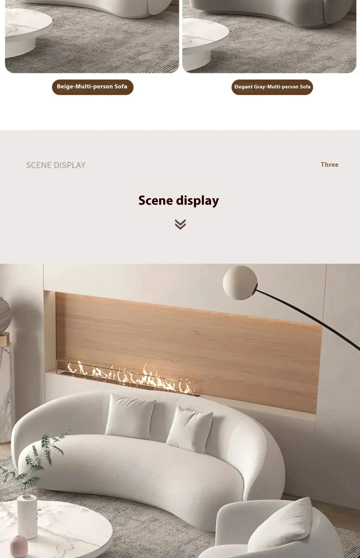 Italian Banana Sofa Minimalist Shaped Sofa Living Room Simple Modern Arc Cashew  Set Lazy Sofa Home Furniture