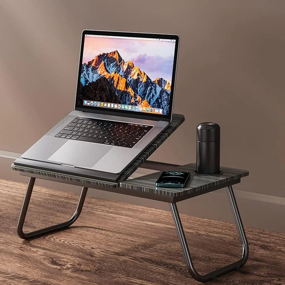 Adjustable Foldable Laptop Desk Portable Ergonomic Stand for Bed Sofa Notebook