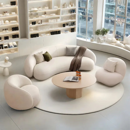 Oversized Designer Living Room Sofas Minimalist Curved Modern Living Room Sofas Lounges 2 Seater Divano Soggiorno Home Furniture