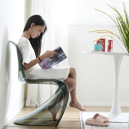 Nordic dining chair, creative negotiation chair, leisure balcony beauty chair