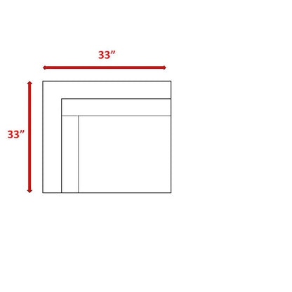 Brown Wicker Sectional Corner Sofa Set - Comfortable Outdoor Furniture for Living Room and Patio