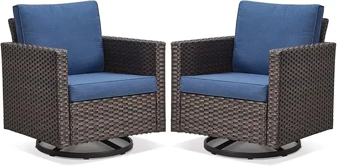 Rattan Wicker 3-Piece Outdoor Patio Set with Sofa, Coffee Table, and Cushions for Garden, Balcony, or Poolside