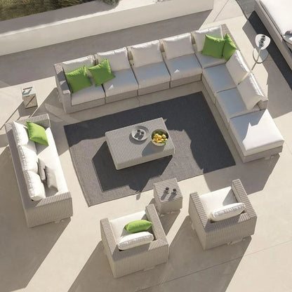 Courtyard sofa, villa, garden terrace, sun protection, waterproof, outdoor leisure rattan weaving corner