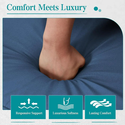 6 Pieces Funriture Sets,Metal Patio Furniture Set, 5 Seats Modern Outdoor Conversation Set Sectional Sofa with Ottomans,3-Seat