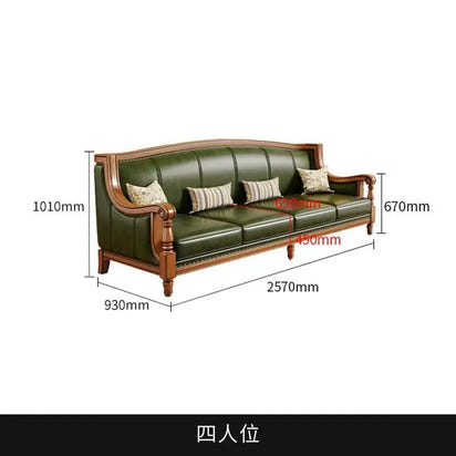 Customizable 123 combination first layer cowhide living room villa sofa