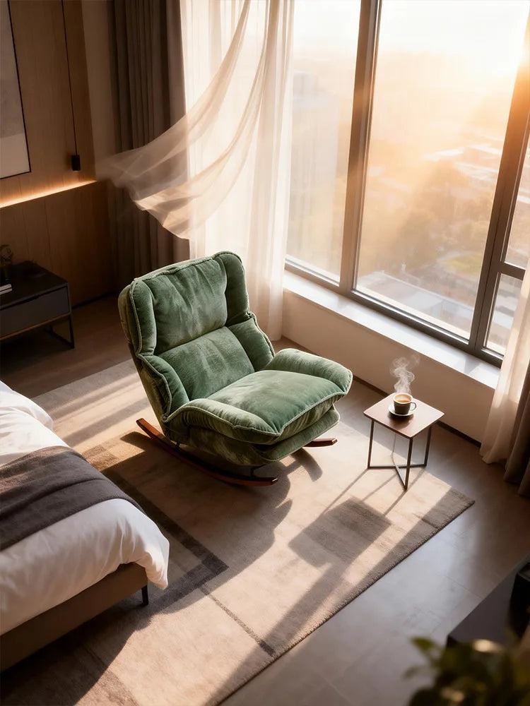 Soft Fabric Single Leisure Sofas Adjustable Recliner Balcony Livingroom Multi-functional Lazy Sofa Home Furniture 거실 소파