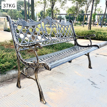 Hot Sales Cast Iron Outdoor Park Street Bench Seat Durable Metal Garden Bench