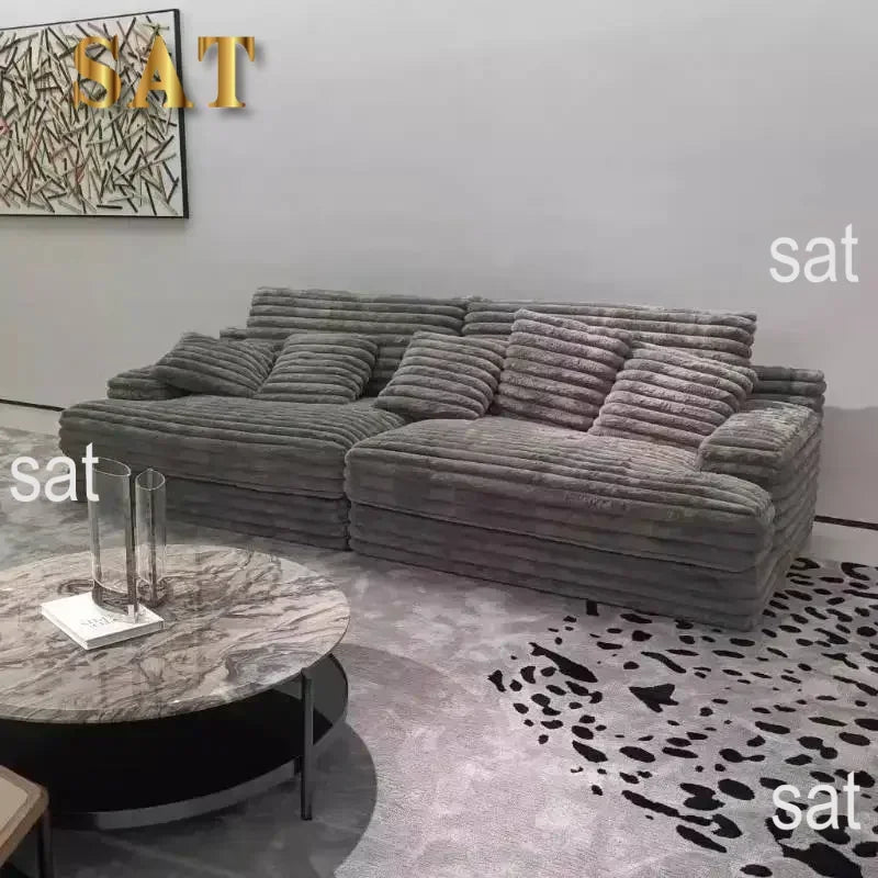 #e forDesign Filler Living Room Sofas European Beige Luxury Floor Compressed Sofas Puffs Recliner Modern Divani Soggiorno Furnit