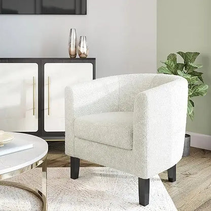 Leather-Clad Club Chairs with Padded Seats for Living Rooms, Bedrooms, and Waiting Areas in Black