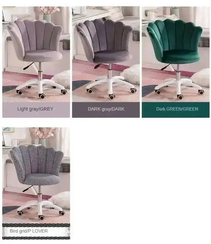 for Velvet Office Chair for Company Rotatable Soft Backrest Chair with Wheels Simple Creative Office Chairs E-sports Room