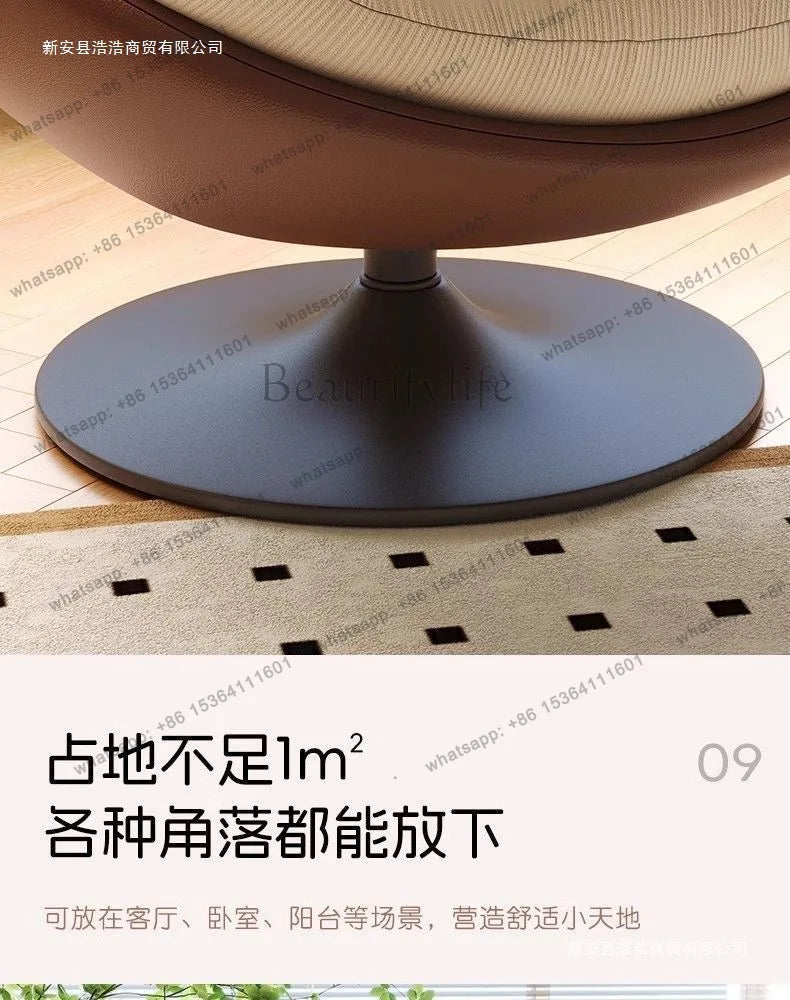Lazy Sofa Rotating Eggshell Chair Rocking Chair Recliner Balcony Household Sleepable Leisure Single Sofa Nest Chair Schlafsofa