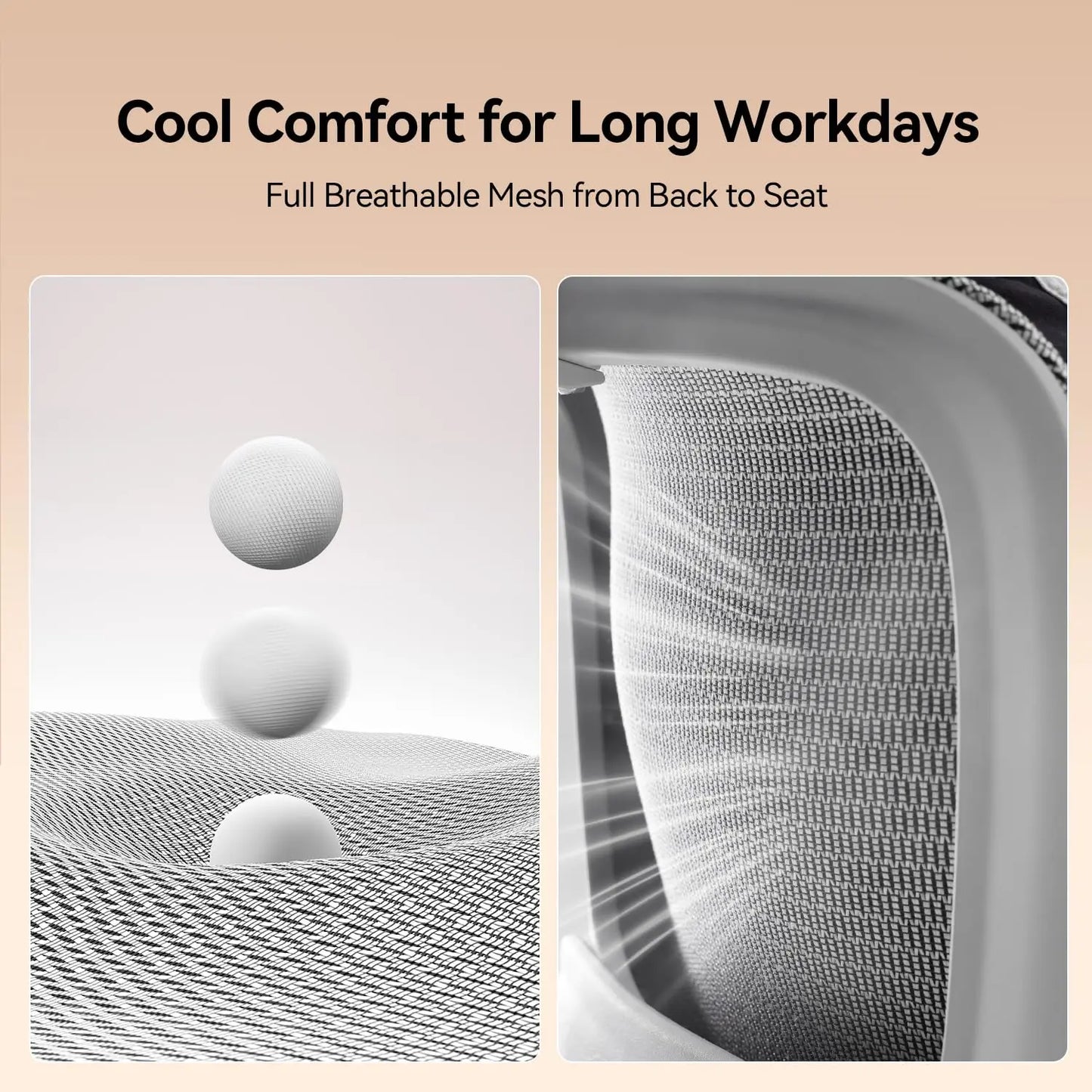 B100 Office Chair, Comfy Ergonomic Office Chair, High Back Computer Chair with Adaptive Lumbar Support & Wide, Customized