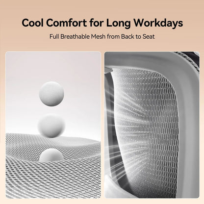 B100 Office Chair, Comfy Ergonomic Office Chair, High Back Computer Chair with Adaptive Lumbar Support & Wide, Customized