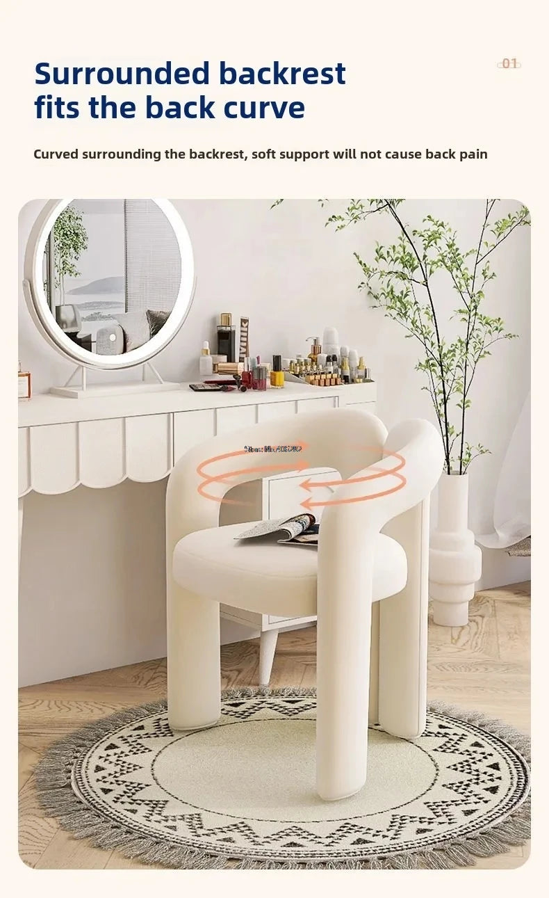 Richome Stool Dressing Chair Makeup Simplicity Modern Bedroom Home Use Light Luxury Dressing Table Simplicity Living Room Sofas