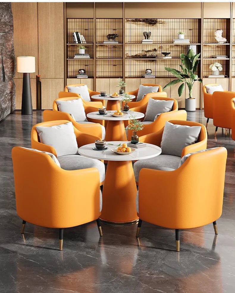 Office Furniture Set Meeting Table And Chairs Combination for Reception Room Lounge Sofa And Coffee Table