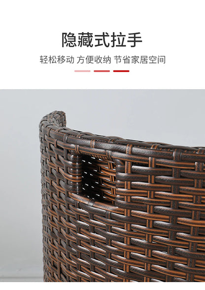 Balcony rattan chair three-piece outdoor courtyard combination small table and chair casual coffee table outdoor terrace rattan