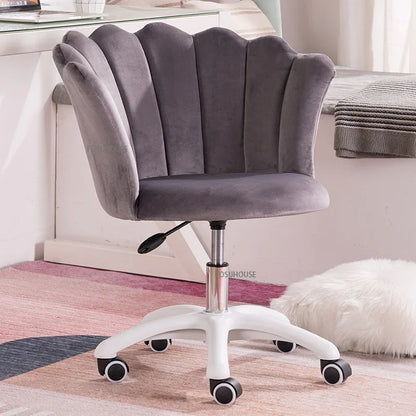 Nordic simple Bedroom Computer Chairs Home Backrest Chair Bedroom Swivel Chairs Dormitory Comfortable Sedentary Gaming Chair Z