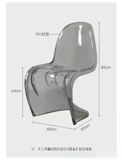 Nordic dining chair, creative negotiation chair, leisure balcony beauty chair