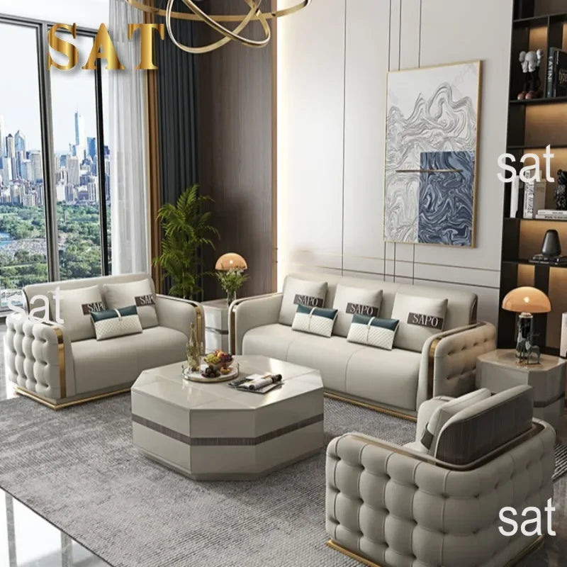 Hot Sales Living Room Furniture Home Furniture Modern Leather Couches Sectional Sofa Divano Camas Meuble De Salon