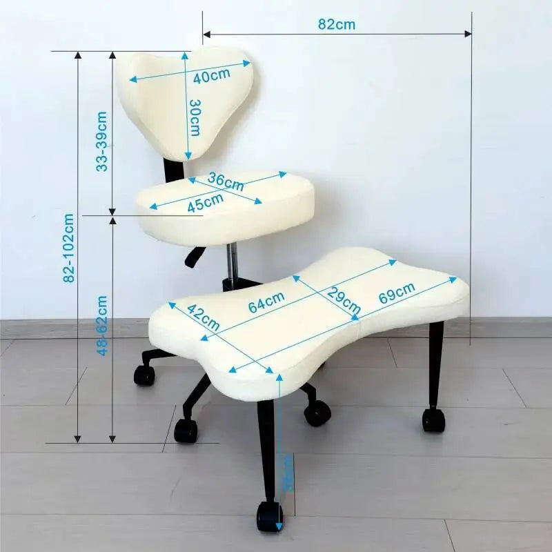 Cross Legged Office Chair – Meditation Seat with Lumbar Support for Desk Work, Yoga & Mindfulness Comfortable & Space-Saving