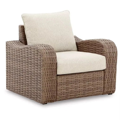 Nordic outdoor villa courtyard leisure sofa simple design milk tea shop cafe outdoor rattan combination furniture