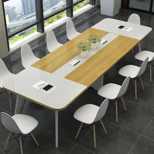 Conference Table With Cable Grommets Rectangular Seminar Table For 12 Office Large Conference Room Tables