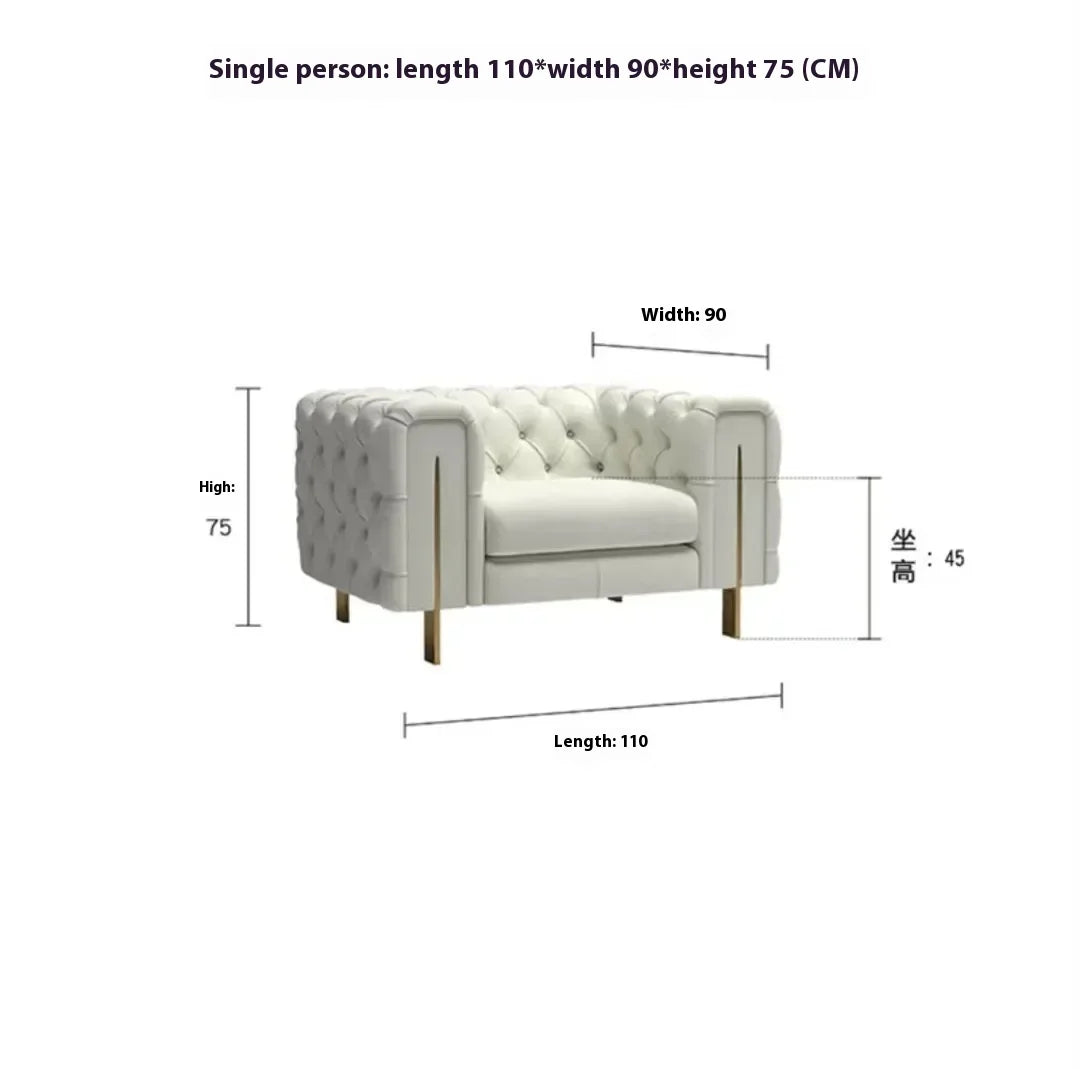 Simple Modern Soft Sofa Chair Living Room Fancy Designer Lounge Sofa House Loveseat Woonkamer Banken Apartment Furniture sofá