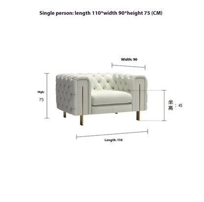 Simple Modern Soft Sofa Chair Living Room Fancy Designer Lounge Sofa House Loveseat Woonkamer Banken Apartment Furniture sofá