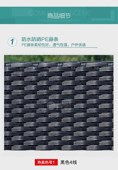 Outdoor villa courtyard sofa hotel B & B terrace waterproof sunscreen sofa furniture indoor and outdoor rattan weaving