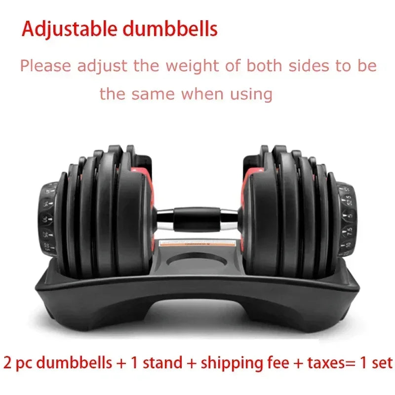 for New Style Change Weight Sport Men's Home Fitness Fast Automatic Adjustable 5/10- 40kg/90LBS Set Dumbbell
