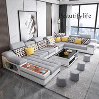 gW Modern Minimalist Living Room Sofas Sectional Lazy Nordic Leather Sofas Designer Lounge Curved Divano Lounge Suite Furniture