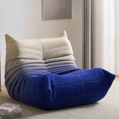 Single Seat Foam Armless Couch Chair Lazy Floor Sofa Fireside Bean Bag Chair Sofa Lounger for Living Room Bedroom Fireside Chair