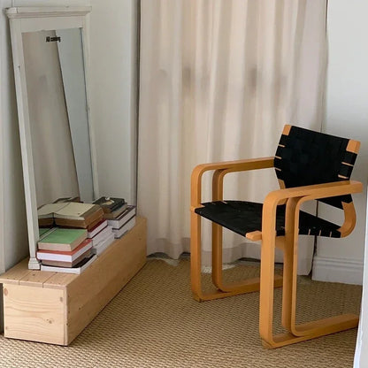 Solid Wood Woven Fabric Dining Chairs,Backrest Armchair,Furniture,Customized,Home,Living Room,Desk Stool