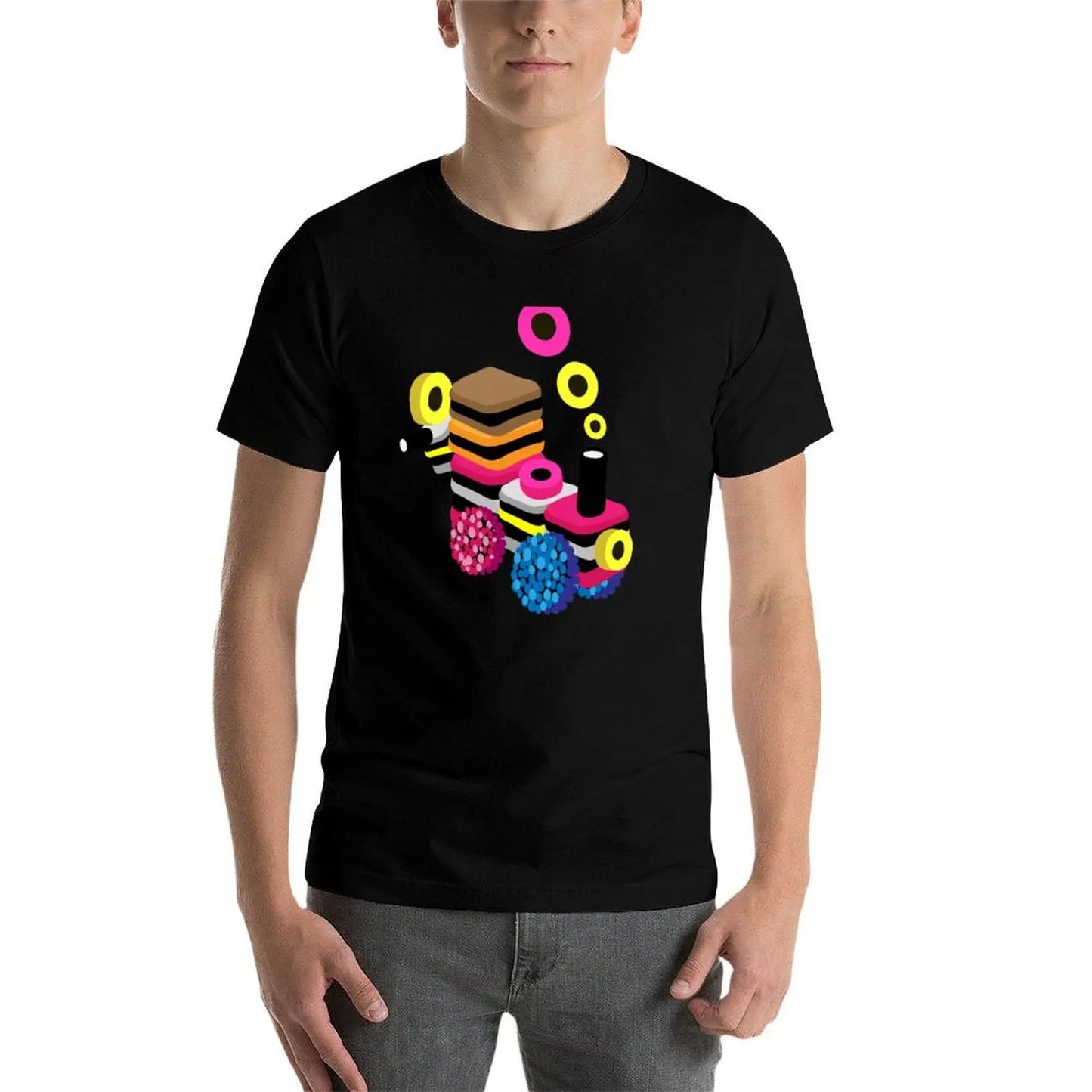 funny shirts t quality cotton t T-Shirt Allsorts man Train Liquorice high shirts