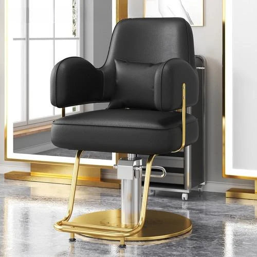 Premium Durable Hair Salon Barber Chairs European Style Hairdressing Chair Dressing Room Back Armchair Recliner Furniture