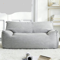 OTAUTAU Bean Bag Cover 2-seat Cotton Linen Couch Armchair Sofa Pouf Beanbag Cover SF159【No Filler!Need Buy Filler Yourself!】
