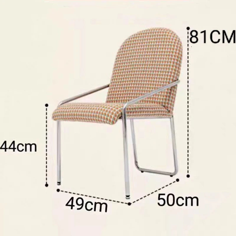 Dining Chair Retro Design Single Leisure Chair High Leg Rest  Armchair Morden  Furniture