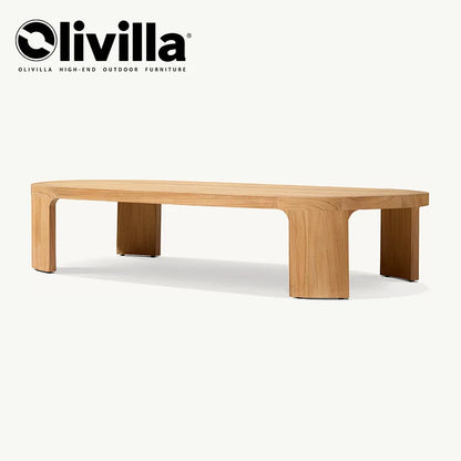 Homestay Courtyard Outdoor Sofa Villa Courtyard Garden Open-air Waterproof Furniture Set Simple Outdoor Teak Sofa Custom Design