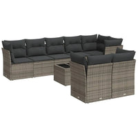 Dark Grey Garden Sofa Set