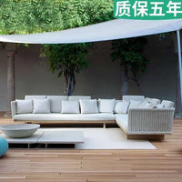 combination furniture Outdoor sofa, outdoor leisure terrace, patio, rattan sofa, teak villa, hotel, garden balcony
