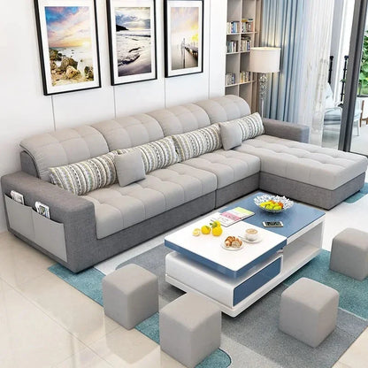 Modern Minimalist Living Room Sofa - Stylish European Armchair and Large Nordic Lounge Furniture for Home Décor