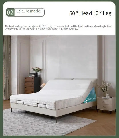 Soft bed Adjustable backrest Soft comfortable bedroom bed Soft folding bed