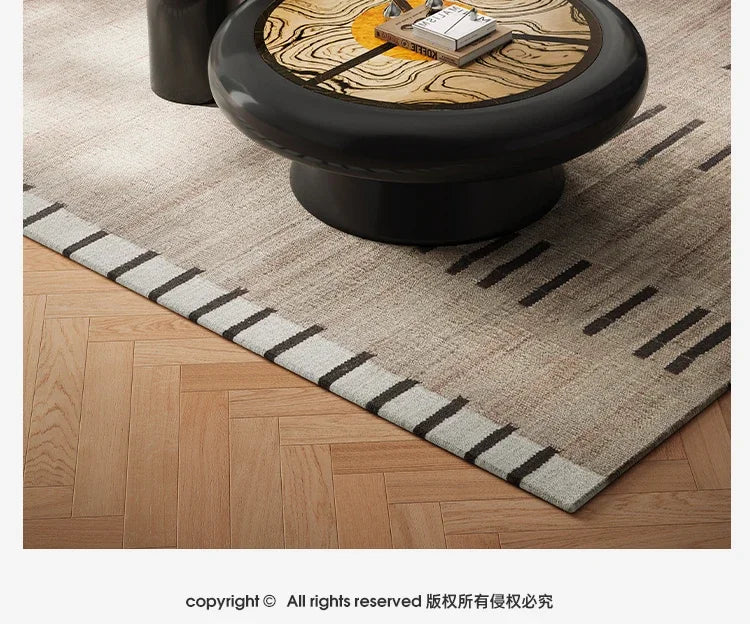 yj39 Vintage Style Living Room Solid Wood Coffee Table Set Irregular Simple Light Luxury High-End Coffee Table