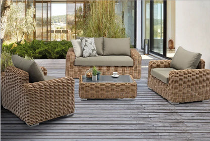 Furniture  new arrival hot sale luxury outdoor Furniture Set for hotel villas Garden park patio balcony wicker rattan sofa set