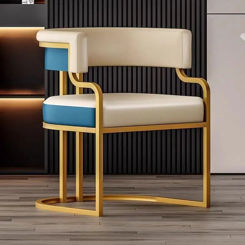 Modern Light Luxury Accent Chair Premium Dining Chair for Salon Reception Office Conference Hotel Lounge Makeup Nail Studio